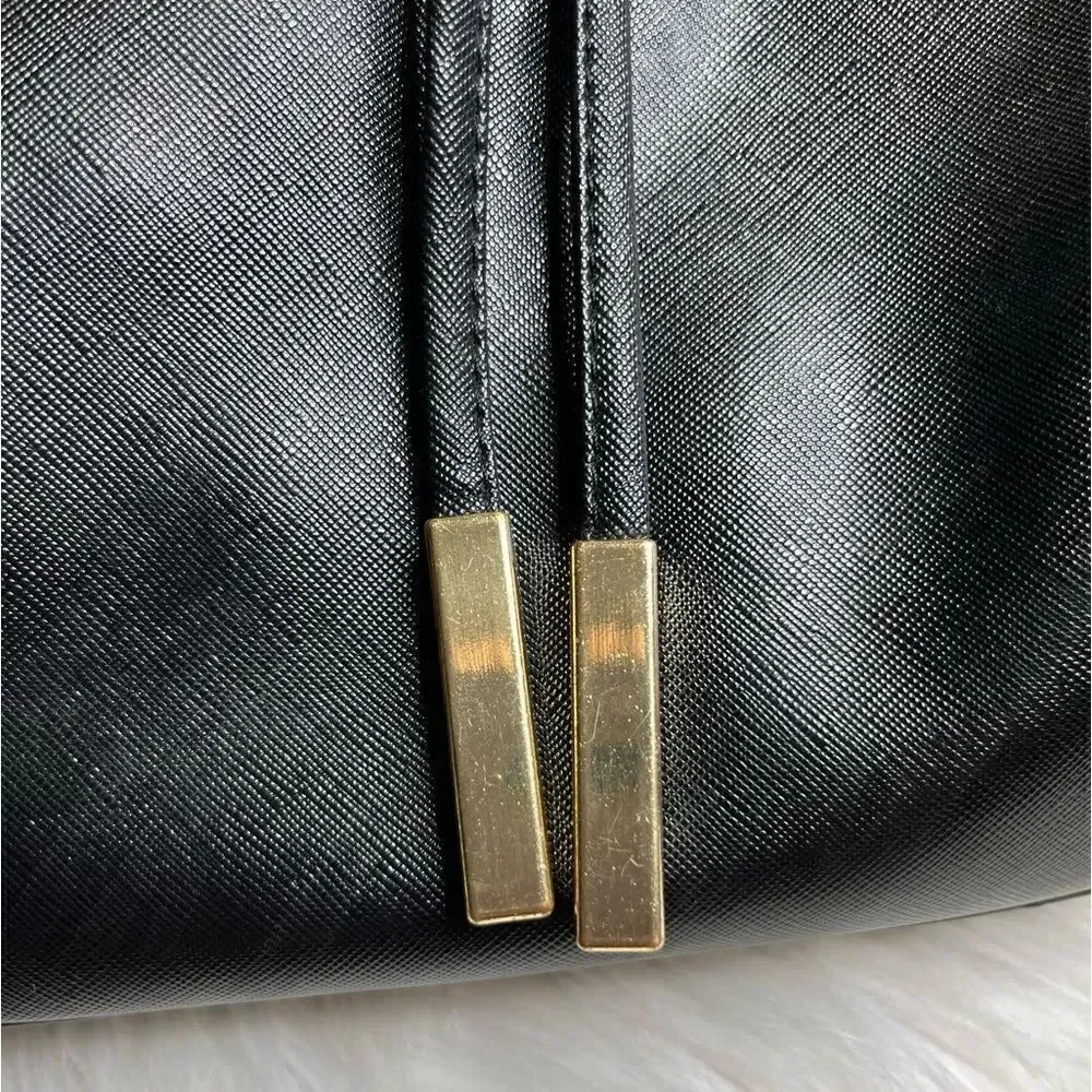 Kalklaguo Zip Up Mini Back Pack Black & Gold